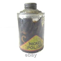 Vintage Whiz Nickel Polish 8 Fl Oz Can Almost Full Very Rare Used Collectable