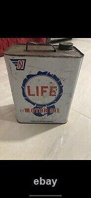 Vintage rare 2 Gallon Life Oil Can
