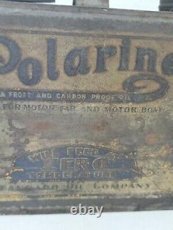 Vtg 1900S RARE Standard Oil Car Truck Boat Polarine One Half Gallon Oil Can USA