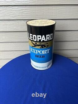 Vtg 1976 Leopard Brewery Huge Steel Promo New Zealand Beer Can Breweriana Rare