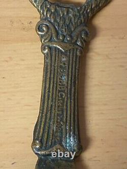 Vtg Old Rare Ringling Bros Barnum & Bailey Circus Lion Brass Bottle Can Opener