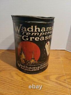 Wadhams Grease 5lb can Milwaukee gas service station car rare