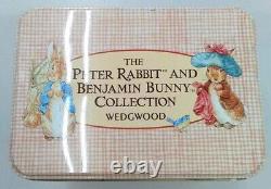 Wedgwood Peter Rabbit & Benjamin Bunny Collection cup Bowl Can Set Rare Vintage