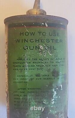 Winchester Gun Oil Can 3oz- Antique Very Rare Collectible Dented