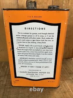 'harley-davidson'' Gunk Motorcycle Cleaner One Gallon Can, Rare/vintage